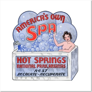 1940s Hot Springs National Park Arkansas Posters and Art